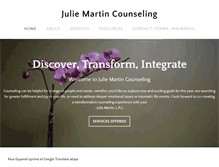 Tablet Screenshot of juliemartincounseling.com